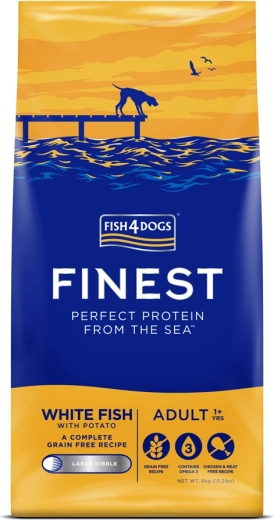Fish4Dogs granule za velike odrasle pse od bijele ribe s krumpirom 6 kg