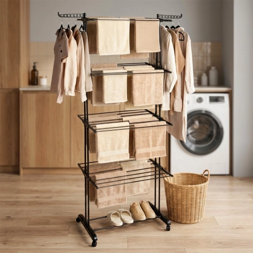 Bočna ramena za vješalice i donja polica za cipele