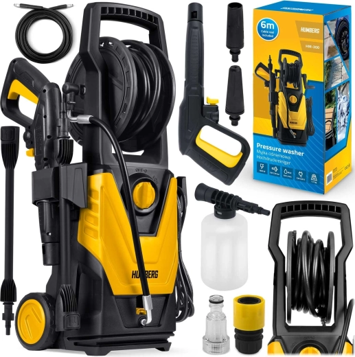 Vapneni čistač s namotanim crijevom 1800 W Humberg HM-300, 230 bar