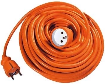Produžni kabel 25 m, 1 utičnica, narančasti