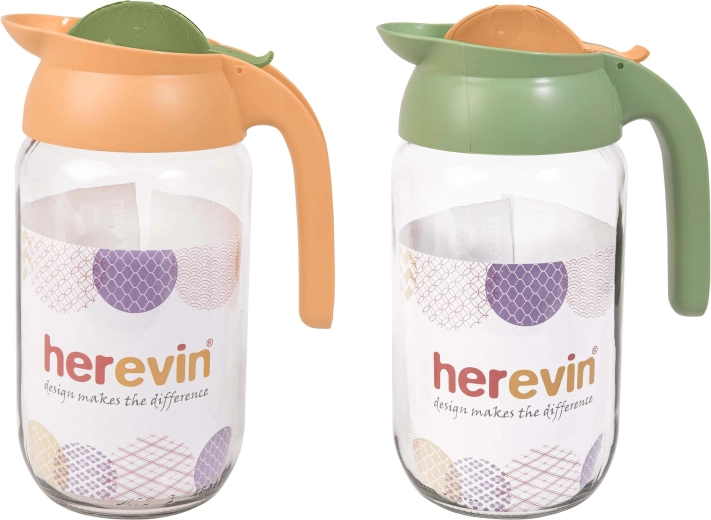 Stakleni vrč 1,5 l s plastičnim poklopcem