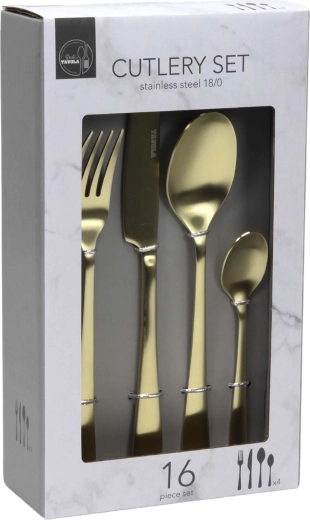 Set pribora za jelo 16 kom – zlatna