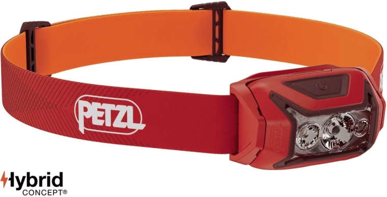 Petzl Actik čeona svjetiljka 450 lm, crvena