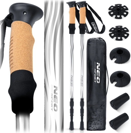 Trekking štapovi Neo-Sport NS-380 s plutenom drškom i antishock sustavom