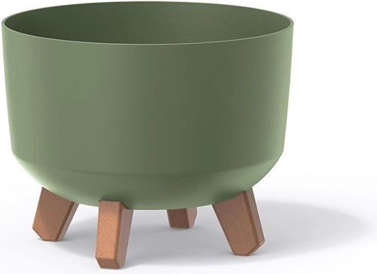 Lončanica na nožicama Gracia Standard 20 cm – zemljano zelena