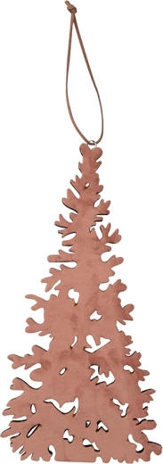 Drvena viseća dekoracija u obliku božićnog drvca 27 × 14 cm