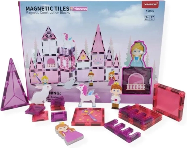 Magnetske građevinske kocke Magical Magnet Princess – 37 dijelova