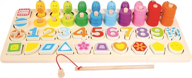 Drvena dječja edukativna igračka Bino