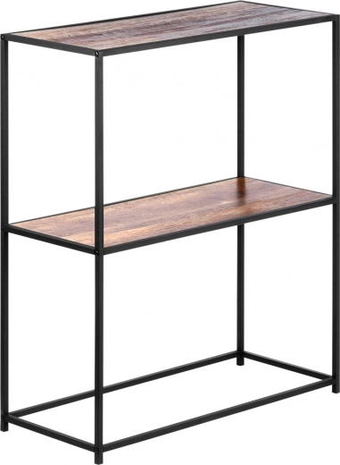 Dvije prostrane police u drvenom dekoru