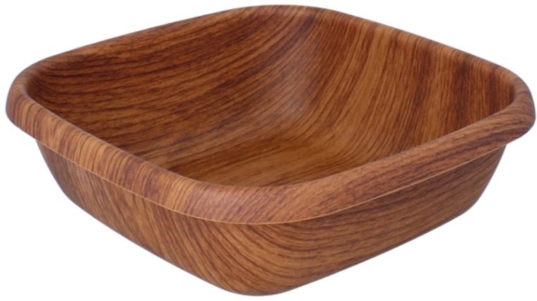 Plastična zdjela smeđa 23 cm