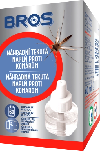 Bros zamjenska tekuća punjenja protiv komaraca 40 ml