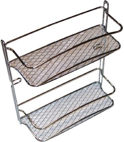 Kupaonska polica STAR, 2 kata, krom, 23 × 10 × 26 cm