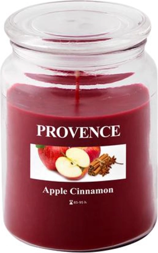 Mirisna svijeća u staklu jabuka i cimet PROVENCE 95 sati