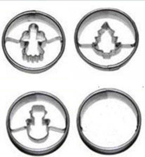 Kalupe za kekse TORO 4 cm – božićni set, 4 kom