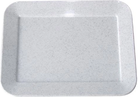 Pladanj za posluživanje od plastike 17 × 13 cm, mramorni