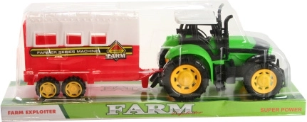 Traktor s prikolicom za konje na inerciju