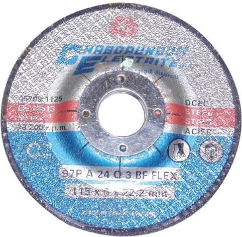 Brusni disk za čelik 125 × 6 × 22,2 mm