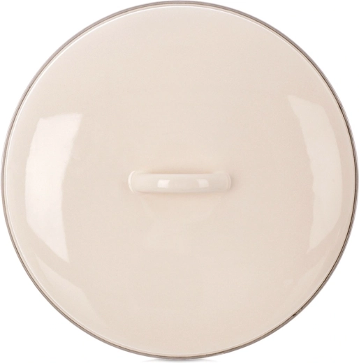 Emajlirani kremasti poklopac 29 cm