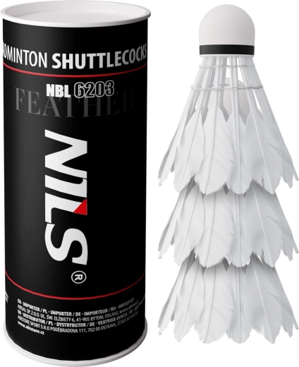 Perjasti badminton loptice Nils NBL6203, 3 kom