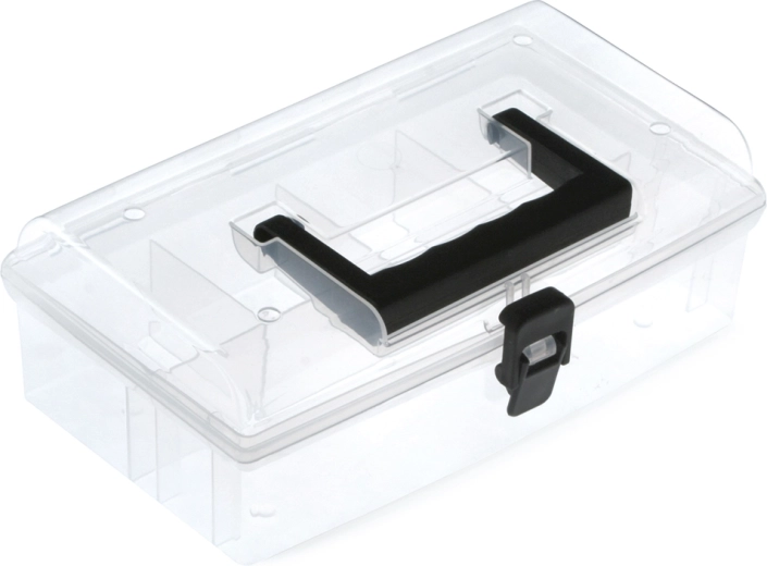 Plastični organizator s ručkom 245 × 135 × 85 mm proziran