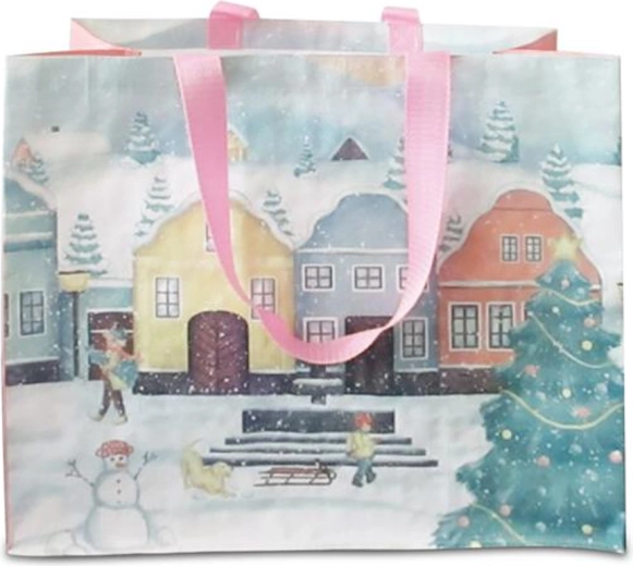 Shopping torba Božićno selo 43 × 37 × 21,5 cm