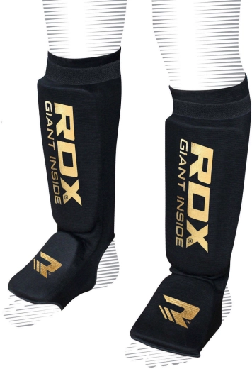 RDX štitnici za potkoljenice i ris Hosiery Shin Instep Foam crno/zlatni – veličina XL