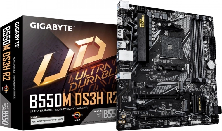 Gigabyte B550M DS3H R2 – microATX matična ploča s AMD B550, HDMI/DP