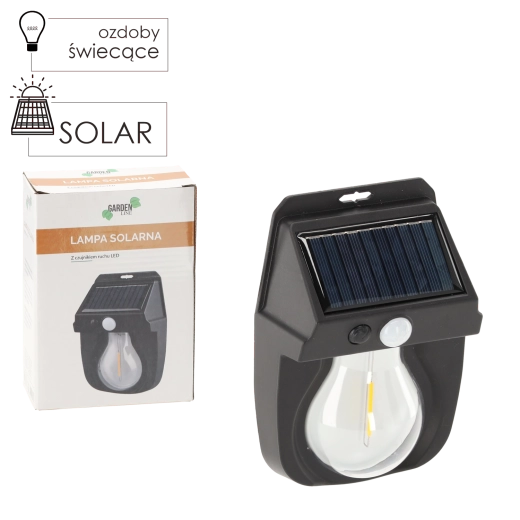 Solarna zidna LED svjetiljka s senzorom pokreta