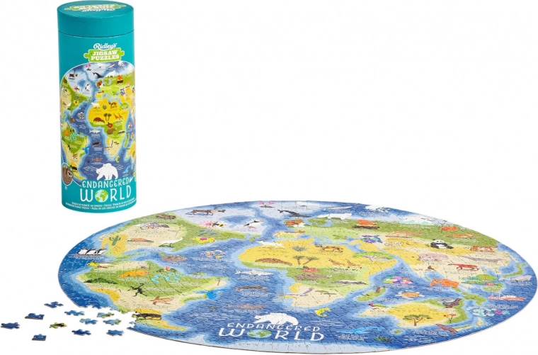Kružne puzzle Ridley's Games Ugroženi svijet 1000 dijelova