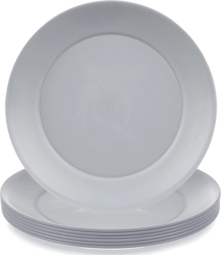 Plastični plitki tanjuri Sandy 23,5 cm – set 6 kom