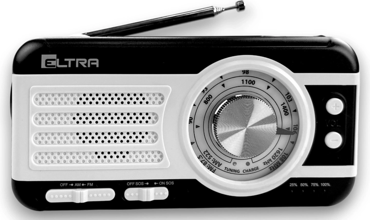 Prijenosni radio SAFARI WB-1 s dinamon, solarnim panelom i powerbankom