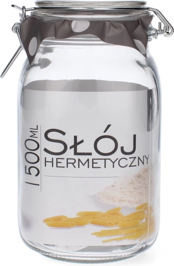 Staklenka 1,5 l četvrtasta s mehaničkim zatvaračem