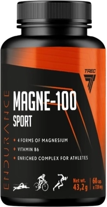 Trec Endurance Magne‑100 Sport 60 kapsula