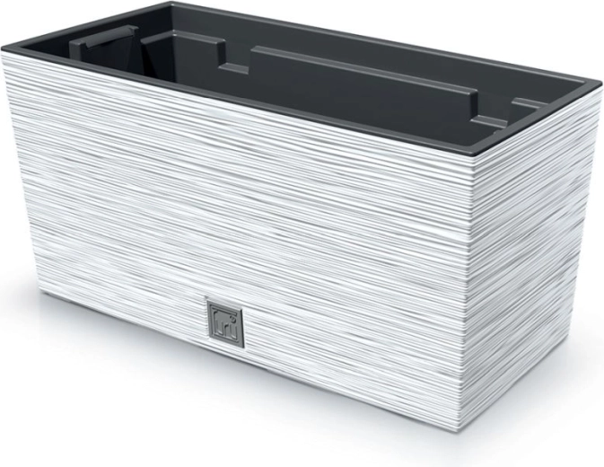 Teksturirana žardinijera Furu Case 39,5 cm – bijela