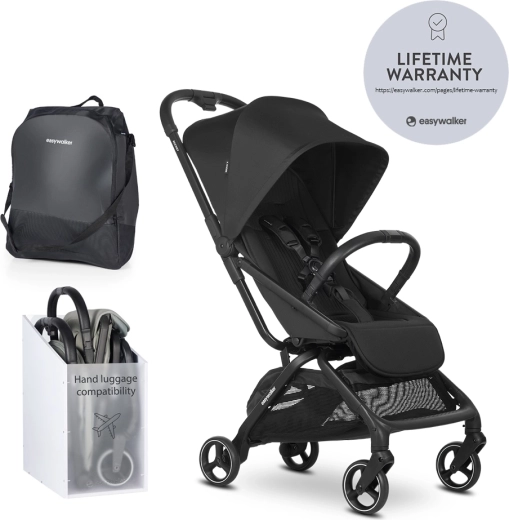 Easywalker sportska kolica Rockey S Pure Black