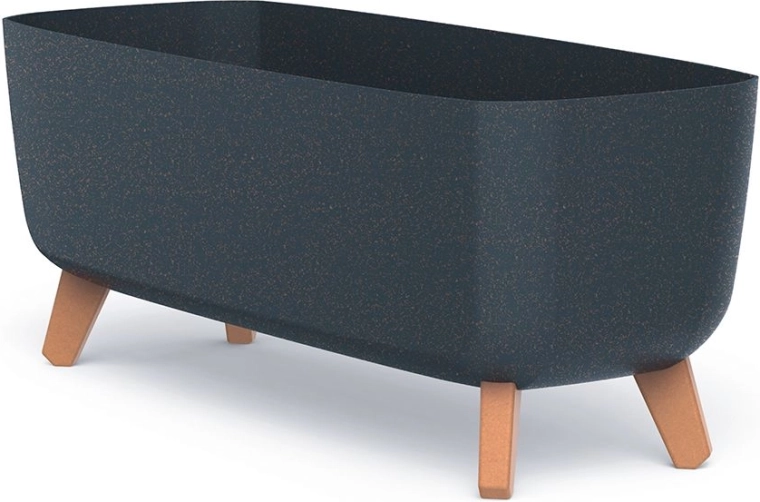 Žardinijera s nogicama Gracia Case Eco Wood 58 cm antracit