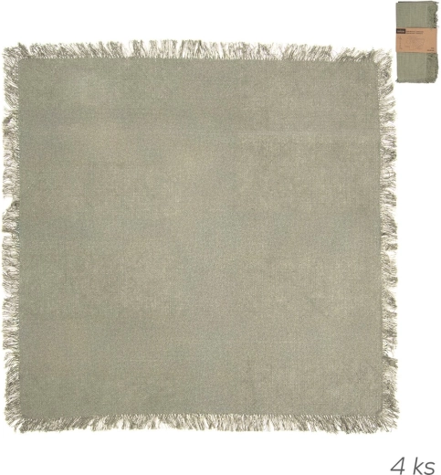 Pamučne salvete Greenish 45 × 45 cm, 4 kom