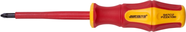 Električarski križni odvijač PZ2 6×100 mm VDE