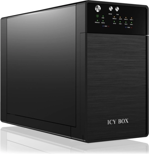 Vanjsko RAID kućište ICY BOX za 2× 3,5" SATA diskova s USB 3.0 i eSATA