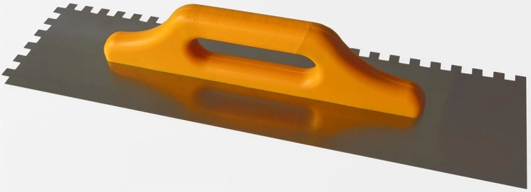 Gleter od nehrđajućeg čelika s nazubljenim rubom 10 × 10 mm, 500 × 130 mm