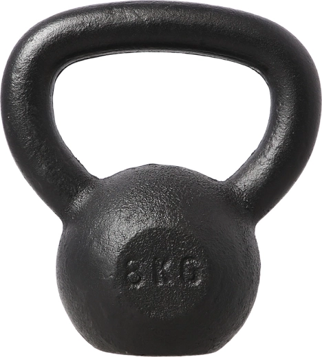 Lijevani kettlebell HMS 8 kg, crni