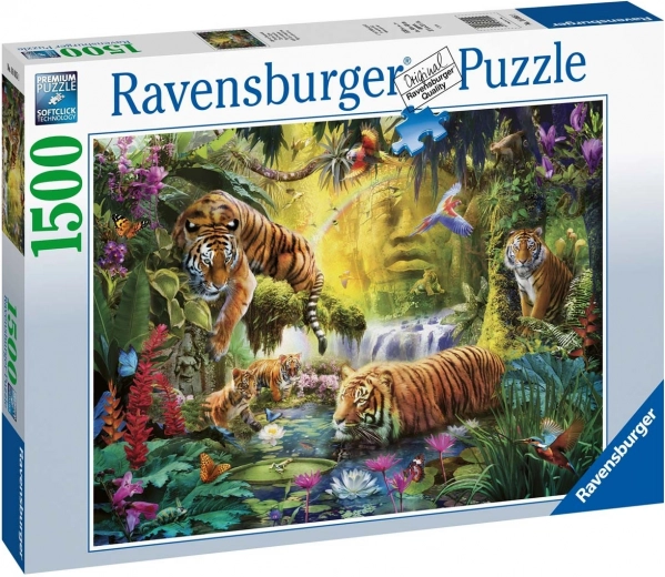 Puzzle od 1500 dijelova Mirni tigrovi RAVENSBURGER