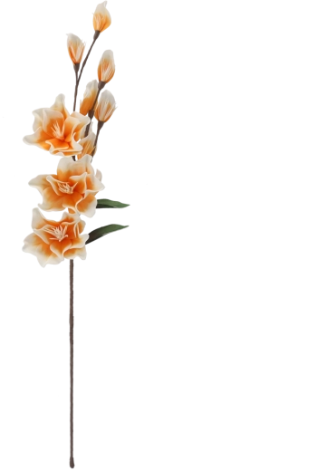 Dekorativni cvijet magnolije 102 cm narančasti