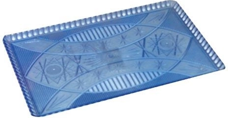 Plastični pladanj s kristalnim uzorkom 22 × 14 cm