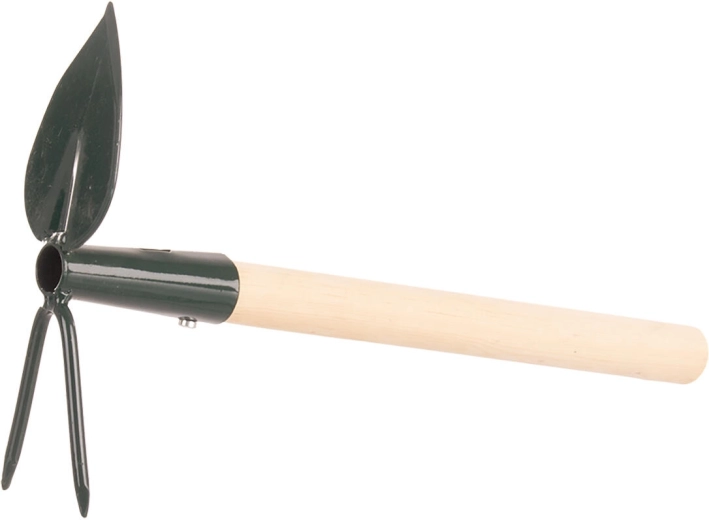 Profi ručna okopavačica srce s 2 zupca s drškom 27 cm