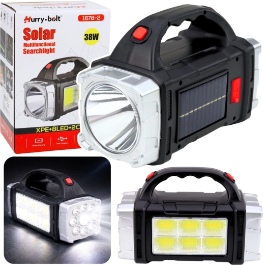 Solarna multifunkcionalna LED svjetiljka sa širokim kutom osvjetljenja 38 W