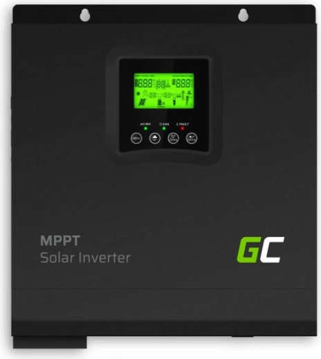 Solarni inverter Green Cell s MPPT punjačem 3000 W, 24 V, čista sinusna krivulja