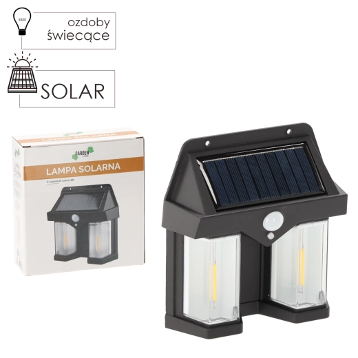 Solarna zidna LED svjetiljka s senzorom pokreta