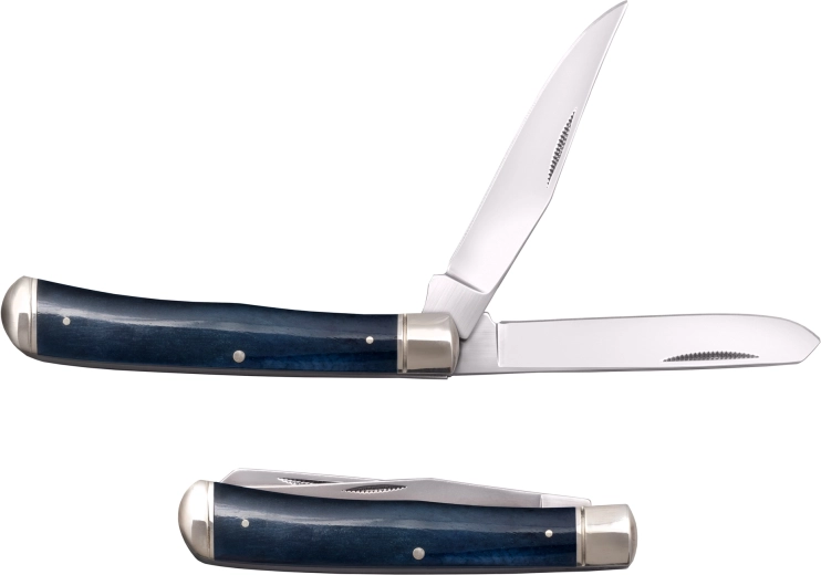 Cold Steel Trapper Blue – džepni nož s 2 oštrice, plava kost, 8,4 cm