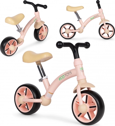 Dječje guralo ECO TOYS ružičasto